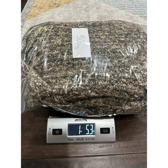 Vintage Cache Brown Faux Fur Collar Button-Up Knit Belted Cardigan Sweater Sz S - Picture 10 of 10